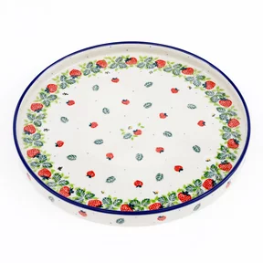 Talerz płytki z wysokim rantem E93 25,5 cm <br> 2709X Truskawki